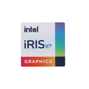 sticker calcomania pegatina intel iris xe para laptop 3 pzas